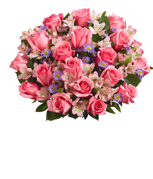Partial image of Premium Dreamy Rose Bouquet without vase